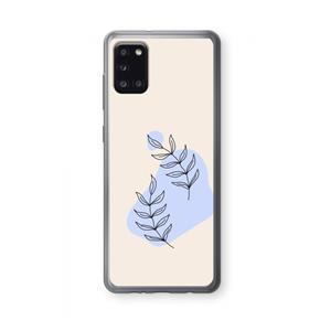 CaseCompany Leaf me if you can: Samsung Galaxy A31 Transparant Hoesje