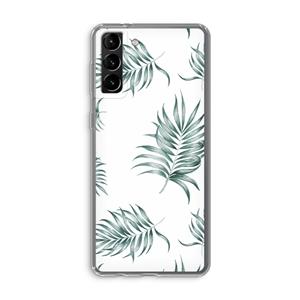 CaseCompany Simple leaves: Samsung Galaxy S21 Plus Transparant Hoesje