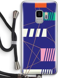CaseCompany Gestalte 5: Samsung Galaxy S9 Transparant Hoesje met koord