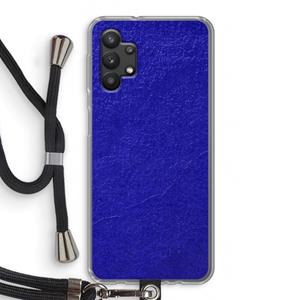 CaseCompany Majorelle Blue: Samsung Galaxy A32 5G Transparant Hoesje met koord