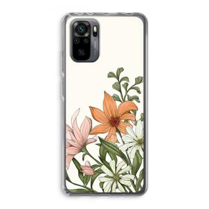 CaseCompany Floral bouquet: Xiaomi Redmi Note 10 Pro Transparant Hoesje