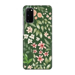 CaseCompany Botanical green sweet flower heaven: Volledig geprint Samsung Galaxy S20 Hoesje