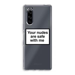 CaseCompany Safe with me: Sony Xperia 5 Transparant Hoesje