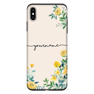 CaseCompany Gele bloemen: iPhone XS Max Tough Case