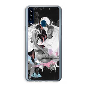 CaseCompany Camouflage de sommeil: Samsung Galaxy A20s Transparant Hoesje