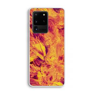 CaseCompany Eternal Fire: Samsung Galaxy S20 Ultra Transparant Hoesje