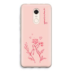 CaseCompany Giving Flowers: Xiaomi Redmi 5 Transparant Hoesje