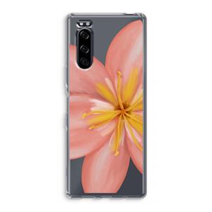 CaseCompany Pink Ellila Flower: Sony Xperia 5 Transparant Hoesje