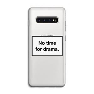 CaseCompany No drama: Samsung Galaxy S10 4G Transparant Hoesje