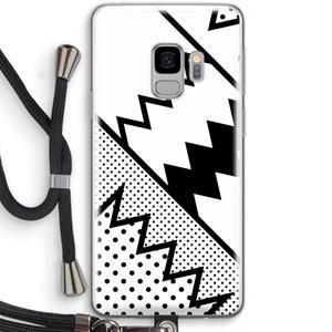 CaseCompany Pop Art #5: Samsung Galaxy S9 Transparant Hoesje met koord