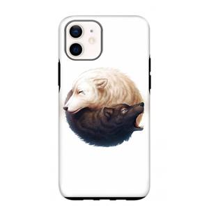 CaseCompany Yin Yang Wolves: iPhone 12 mini Tough Case