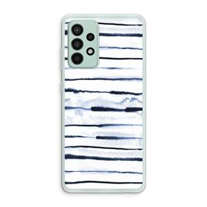 CaseCompany Ink Stripes: Samsung Galaxy A52s 5G Transparant Hoesje