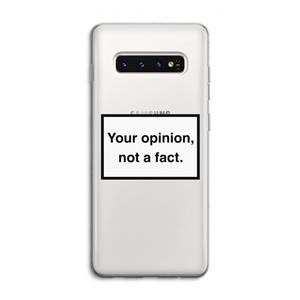 CaseCompany Your opinion: Samsung Galaxy S10 4G Transparant Hoesje