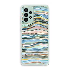 CaseCompany Watercolor Agate: Samsung Galaxy A52s 5G Transparant Hoesje