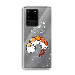 CaseCompany You're Shrimply The Best: Samsung Galaxy S20 Ultra Transparant Hoesje