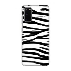 CaseCompany Zebra pattern: Volledig geprint Samsung Galaxy S20 Hoesje