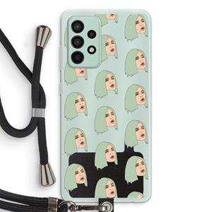 CaseCompany King Kylie: Samsung Galaxy A52s 5G Transparant Hoesje met koord