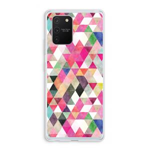 CaseCompany Gekleurde driehoekjes: Samsung Galaxy S10 Lite Transparant Hoesje