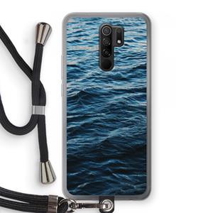 CaseCompany Oceaan: Xiaomi Redmi 9 Transparant Hoesje met koord