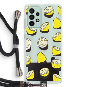 CaseCompany When Life Gives You Lemons...: Samsung Galaxy A52s 5G Transparant Hoesje met koord