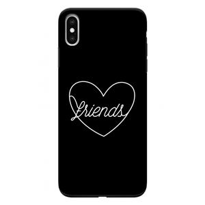 CaseCompany Friends heart black: iPhone XS Max Tough Case