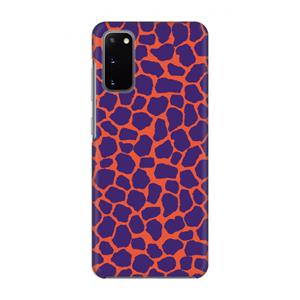 CaseCompany Purple Giraffe: Volledig geprint Samsung Galaxy S20 Hoesje