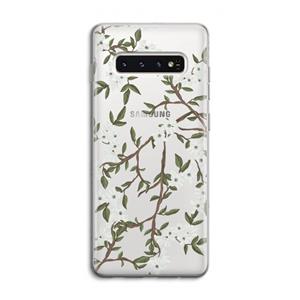 CaseCompany Blossoming spring: Samsung Galaxy S10 4G Transparant Hoesje
