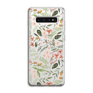 CaseCompany Sweet little flowers: Samsung Galaxy S10 4G Transparant Hoesje