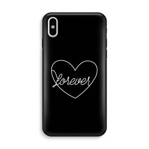 CaseCompany Forever heart black: iPhone XS Tough Case