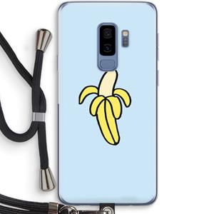 CaseCompany Banana: Samsung Galaxy S9 Plus Transparant Hoesje met koord