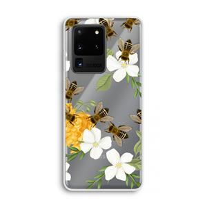 CaseCompany No flowers without bees: Samsung Galaxy S20 Ultra Transparant Hoesje
