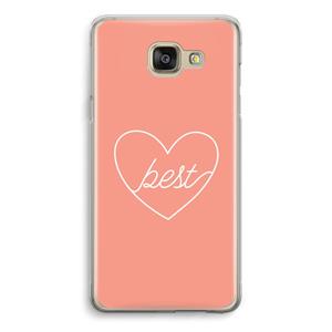 CaseCompany Best heart: Samsung Galaxy A5 (2016) Transparant Hoesje