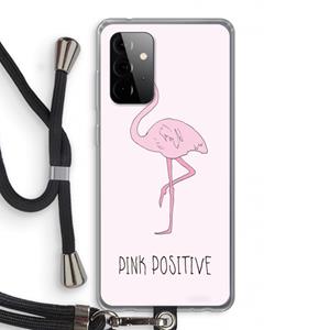 CaseCompany Pink positive: Samsung Galaxy A72 5G Transparant Hoesje met koord