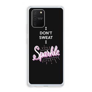 CaseCompany Sparkle quote: Samsung Galaxy S10 Lite Transparant Hoesje