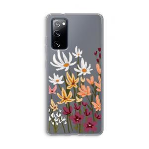 CaseCompany Painted wildflowers: Samsung Galaxy S20 FE / S20 FE 5G Transparant Hoesje