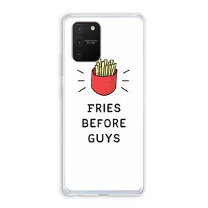 CaseCompany Fries before guys: Samsung Galaxy S10 Lite Transparant Hoesje