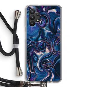 CaseCompany Mirrored Mirage: Samsung Galaxy A32 5G Transparant Hoesje met koord