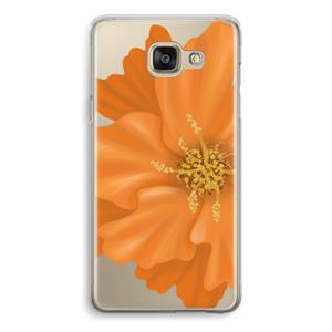 CaseCompany Orange Ellila flower: Samsung Galaxy A5 (2016) Transparant Hoesje