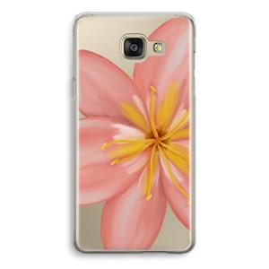 CaseCompany Pink Ellila Flower: Samsung Galaxy A5 (2016) Transparant Hoesje