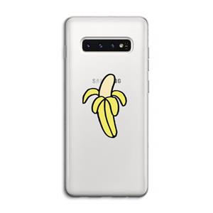 CaseCompany Banana: Samsung Galaxy S10 4G Transparant Hoesje