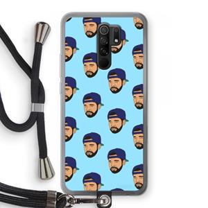 CaseCompany Drake Away: Xiaomi Redmi 9 Transparant Hoesje met koord