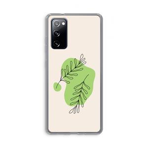 CaseCompany Beleaf in you: Samsung Galaxy S20 FE / S20 FE 5G Transparant Hoesje