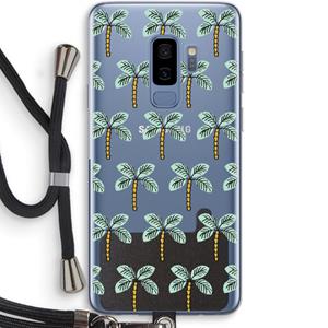 CaseCompany Paradise: Samsung Galaxy S9 Plus Transparant Hoesje met koord