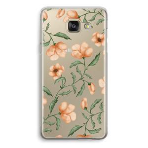 CaseCompany Peachy flowers: Samsung Galaxy A5 (2016) Transparant Hoesje