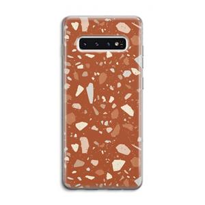 CaseCompany Terrazzo N°22: Samsung Galaxy S10 4G Transparant Hoesje