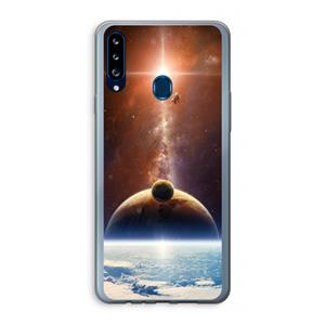 CaseCompany Omicron 2019: Samsung Galaxy A20s Transparant Hoesje