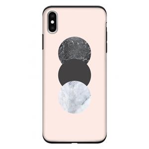 CaseCompany Marmeren cirkels: iPhone XS Max Tough Case