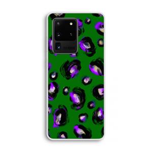 CaseCompany Green Cheetah: Samsung Galaxy S20 Ultra Transparant Hoesje