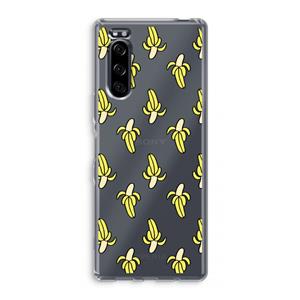 CaseCompany Bananas: Sony Xperia 5 Transparant Hoesje
