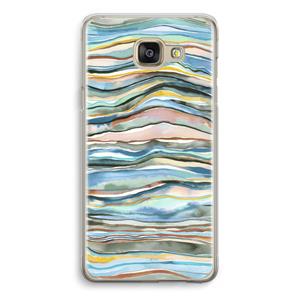 CaseCompany Watercolor Agate: Samsung Galaxy A5 (2016) Transparant Hoesje